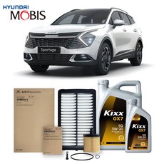 디올뉴 스포티지 NQ5 1.6 터보가솔린(21년식 이후)킥스합성유+순정필터세트 5W30, 1개