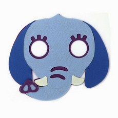 코끼리 동물 펠트 가면 동화 연극 역할 놀이 교구, 본상품선택, 본상품선택