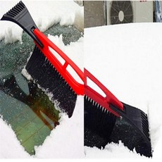 성에제거 빗자루 세트 차눈제거 차량성에제거 자동차눈제거기, 빨강