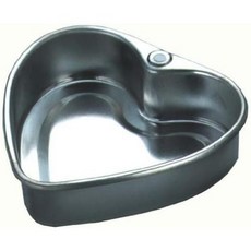 일본 직배송 타이거 크라운 2318 케이크 팬 실버 4.9 x 4.7 1.4인치 125 120 35mm 스탠다드 하트 모양 스틸 알루미늄 도금 바닥면 동일