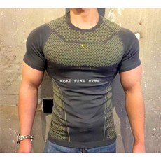 GYMSHARK Onyx4.0鯊魚男士超級英雄健身訓練速乾短袖緊身衣 臺灣熱賣 桃園出貨