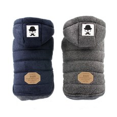 도그아이 콧수염패딩조끼, 곤색, 1개