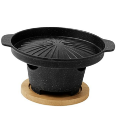 화로 휴대용 실내 개인 개인 화로 불판 1인 캠핑, 구우리 세트 01), 미니화로+불판