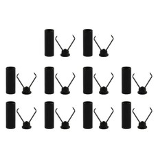 후디 재킷 코트 수영복 의류 재봉 및 공예에 사용 가능한 금속 탄성 끈 고정 클립 10개입, 02 Black