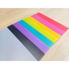 PP 반투명 제본표지 A4 색상 제본커버 비타공 타공없음, 빨강