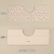 개모차 가드 유모차 보호대 커버 쿠션 분리형 카트 턱받침 가드 강아지, B. 업그레이드된 꽃무늬 양면 자석 테두리 3078