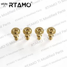 RTAMO 티타늄 합금 CVT 볼트 XMAX NMAX AEROX155 용 고무 슬리브 포함, 10)골든 4PCS