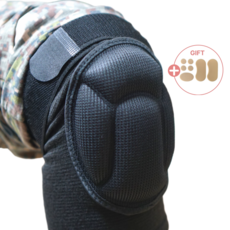 솔져텍션 군대 군인 하이퍼 스트랩 무릎 보호대, 1세트, 블랙