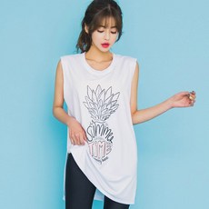 HERRINGBONE 女款休閒寬鬆無袖T恤 RC113W