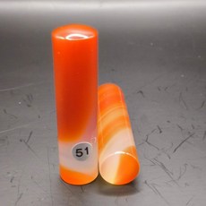 精選石材印章，手感溫潤舒適，獨特紋理，文件書畫落款皆宜, 51紅瑪瑙對印, 1套