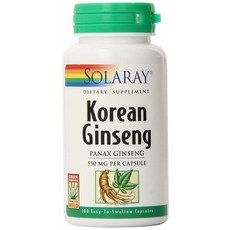 SOLARAY 高麗人蔘膠囊 550mg, 100顆, 1罐