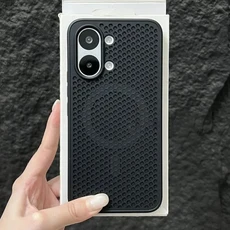 허니콤 방열 마그네틱 맥세이프 케이스 레드미 터보5 K90 프로맥스 K80 K70 K60 울트라 프로 메쉬 방열 커, 03 레드미 Turbo 5 Max, 02 Black