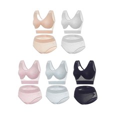 Bellezeon 新款網狀人造無縫內衣內褲彩包