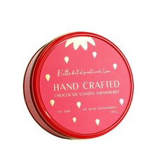 My Dear strawberries 手工薄層草莓白巧克力禮盒裝, 100g, 1個