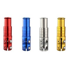 자전거 스템라이저 익스텐더 높이조절 핸들 헤드업 어댑터 스탬 확장 마운트 브라켓, 블랙, 1개