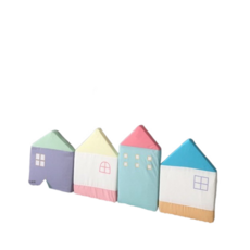 加厚防撞小房子城堡嬰兒床圍, 馬卡龍 (一套4個房子) (現貨)