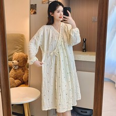 DFMEI 高級感雲朵棉月子服睡衣女春夏長袖產婦產後餵奶哺乳家居服套裝