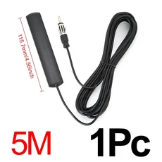 1.5/2M 자동차 FM 라디오 안테나 숨겨진 자동차 안테나 드릴이 필요 없는 설치 테이프 패치 디자인으로 향, 01 CHINA, 01 5M-1Pc