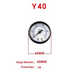 Airtac 공압 공기 압력 게이지 계량기 PT1 스텐트 구리 AF2000 AF3000 다리미 PT1 필터 Y40 Y50 카트리지 요소, AS Picture, Y40 01