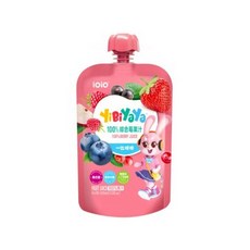 【隔日到貨】YiBiYaYa 一比呀呀 100%純果汁 100ml 兒童果汁飲品 無糖 無色素 無人工色素 台灣製, 1個, 綜合莓果汁