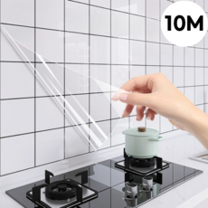 노아리스 주방 오염방지 투명 타일 필름 시트지, 1개