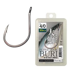 씨케이 / 슈퍼 훅 부리 / 대방어 부시리 참치 대물 바늘 / 튼튼한 링 바늘 / 특수 열처리 / 무뎌지지 않는 날카로운 바늘 끝 / 털림의 최소화한 미늘 / 100% 국산, 1개, 30개입