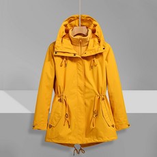 女款衝鋒衣三合一 兩件式登山服 防風防水保暖 中長款外套