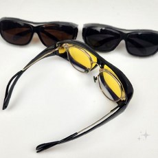 편광 클립온 안경 덧씌우기 선글라스 야외활동 등산 낚시 운전 자외선차단