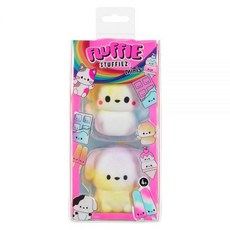 Fluffie Stuffiez Monkey & Dog 미니 수집용 기능 플러시 - 서프라이즈 공개 언박싱 부드럽고 말랑거리는 촉각 놀이 피젯 DIY, 1개
