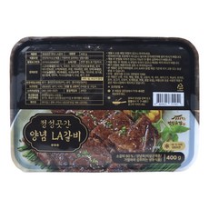 [정성곳간] 강순의 국내산 양념 LA 갈비 400g, 1개
