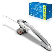 PHILTOP Exterior ABS Door Handle Tailgate 1Pcs for 2001-2003 Ford F-150/250/350 Super Duty；Ford F-, Exterior-FL-Silvery-1Pcs