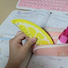 플라스틱 문구자 15cm 과일디자인 학용품