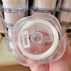 超強韌性不易斷彈力水晶線，適用於玉石線串珠，DIY手工飾品配件, 超強韌 蠶絲線 0.6mm(約120米)