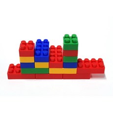 무지개블럭 아기 쌓기놀이 장난감 유대감형성 수학교구 과학능력 입체사고 유치원블록, 1개