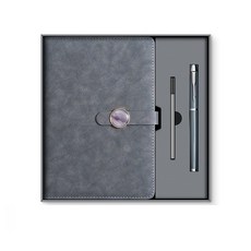 Memokit 프리미엄 다이어리 볼팬 세트 선물 박스 포장 취업 축하 기념 신입 고급 다이어리 업무용 노트 수첩, 문라이트 그레이 문라이트 그레이