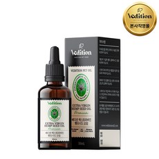 베디션 반려동물 햄프씨드 CBD오일 스트레스 분리불안 통증 완화 면역력 피부 심혈관 건강 오메가3 항산화 치매 예방 종합영양제, 1개, 30ml, 30회분