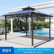 대형 야외 바베큐장 테라스 파라고 파빌리온 파고라, 3x3