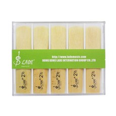 알토 색소폰 리드 2.5 강도 색소폰용 투명 케이스 포함 10개 박스