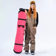 스노우보드 엣지백 숄더백 가방 보호 커버 배낭 보관, 핑크 숄더, 1개, 로즈레드