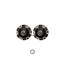 POSH 鈦合金 MSP 奶瓶 裝飾旋鈕 MSP大熱狗 MDF2 DDS 機車精品, 1個, 原色