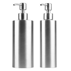 스테인레스 샴푸통 / 욕실 스텐 디스펜서, 350ml, 1개, 스테인레스 펌프통 350ml