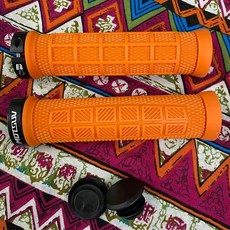 MTB 산악 자전거 그립 방지 미끄럼 핸들바 커버, Orange, 1개