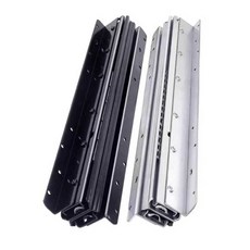 서랍레일 슬라이드 댐퍼 바닥 가이드 서랍장 트레이, 은색 600/500 1100 2팩