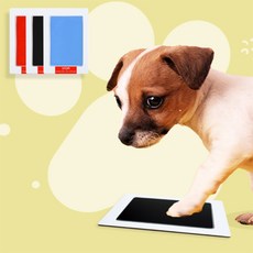 매일발견 스탬프 반려묘발도장 아기발도장 강아지발자국 강아지기념품 반려동물잉크 반려견발도장, 검