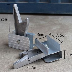 工具梯配件 升降梯鋁合金 人字梯 伸縮梯零配 升降梯子 伸縮梯子 卡扣配件 通用導牙, 1個, 大卡簧1只（左）