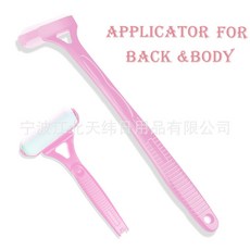 背部乳液塗抹器 滾輪設計, 1個, 粉色