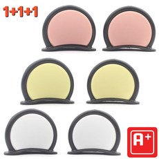 알탱고 [1+1+1]귀여운 동물 /곰 귀/ 헬멧 부착형 레포츠용 선물용 3색 혼합 구성, 3종세트2(블랙/핑크+블랙/옐로우+블랙/화이트)