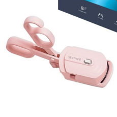 閃美電燙睫毛夾 持久定型, 櫻花粉, 最新二代*SHRMEIL