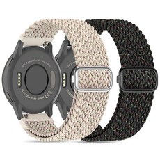 Folavii Garmin Venu 2S/Venu 3S/Vivoactive 4S/Vivomove 3S/Forerunner 255S와 호환되는 18mm 브레이드 스트레치 나일론, Folavii Garmin Venu 2S/Venu 3S