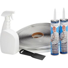 디코어 WRK1 표준 실타이트 재밀봉 키트 6~8개의 창문용 RV 트레일러 캠핑카 수리 테이프 포함 흰색